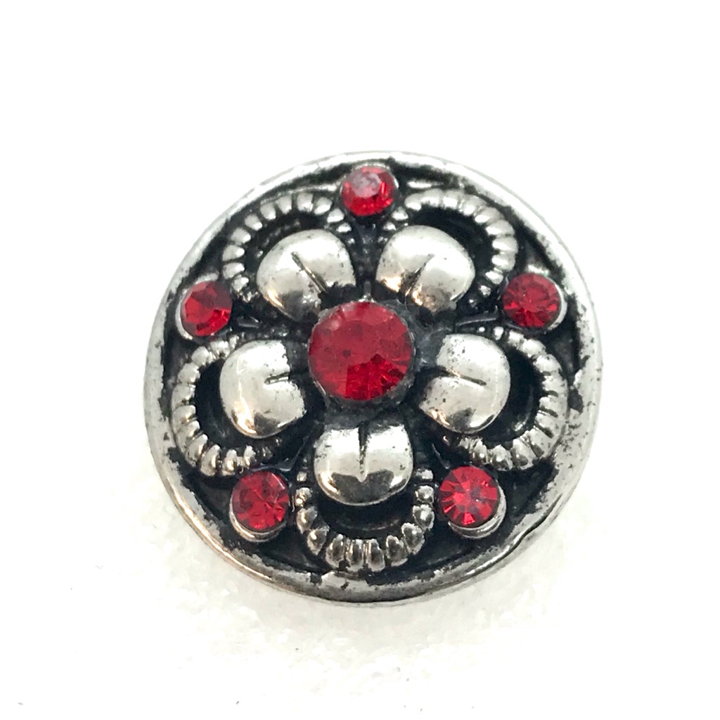 Snap Button 20mm Gingersnaps Magnolia Noosa Red Asn20